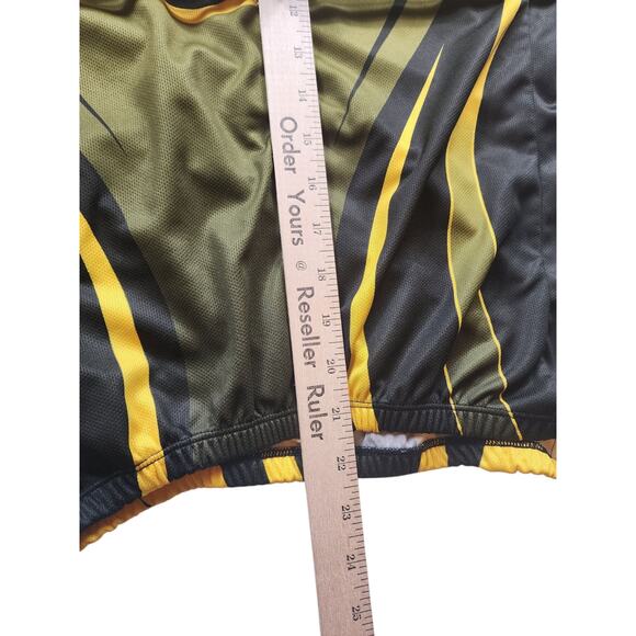 Golds Gym Cycling Jersey Mens Large Half Zip Short Sleeve Fitness Bodybuilding - Picture 10 of 16